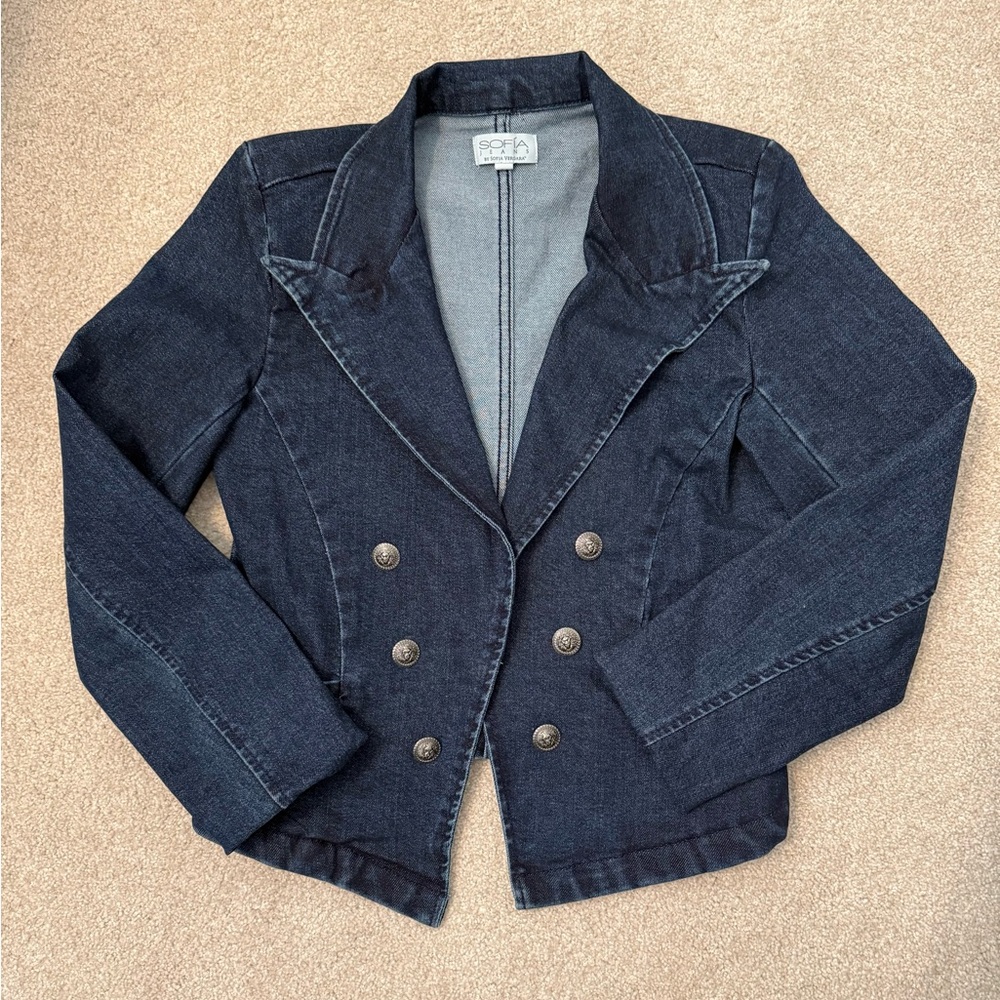 Sofia by Sofia Vergara Dark Denim Blazer
